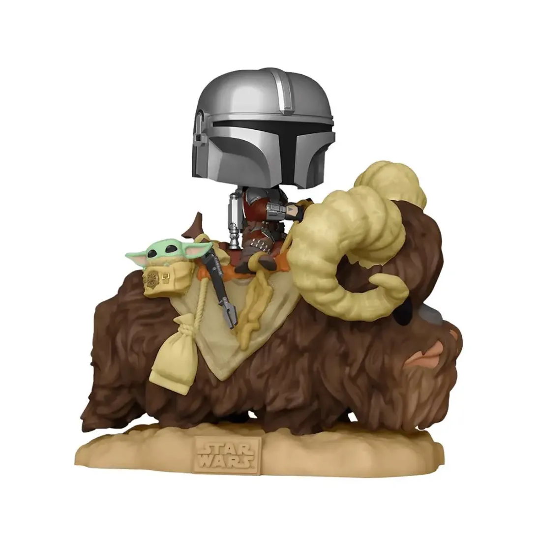 Фигурка Funko POP! Deluxe Bobble Star Wars The Mandalorian Mandalorian w/ Child on Bantha (416)52373
