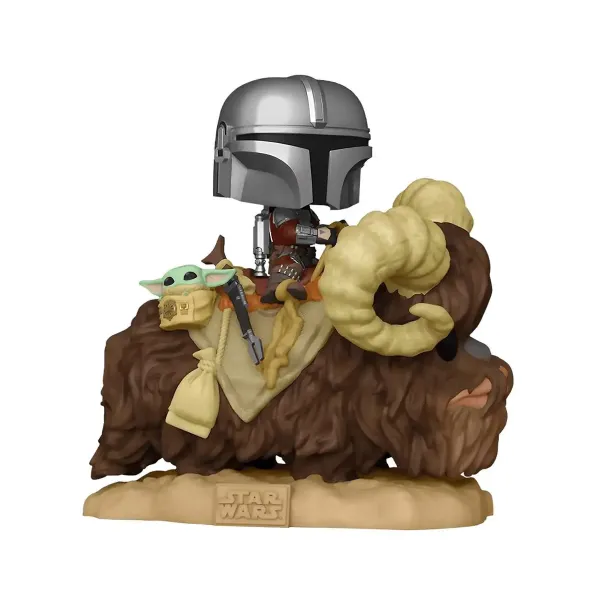 Фигурка Funko POP! Deluxe Bobble Star Wars The Mandalorian Mandalorian w/ Child on Bantha (416)52373