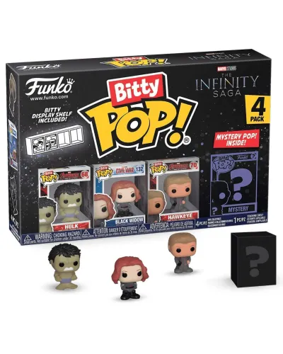 Фигурка Funko Bitty POP! Marvel Infinity Saga S2 Hulk+Black Widow+Hawkeye+Mystery (1 of 4) 4PK 71504