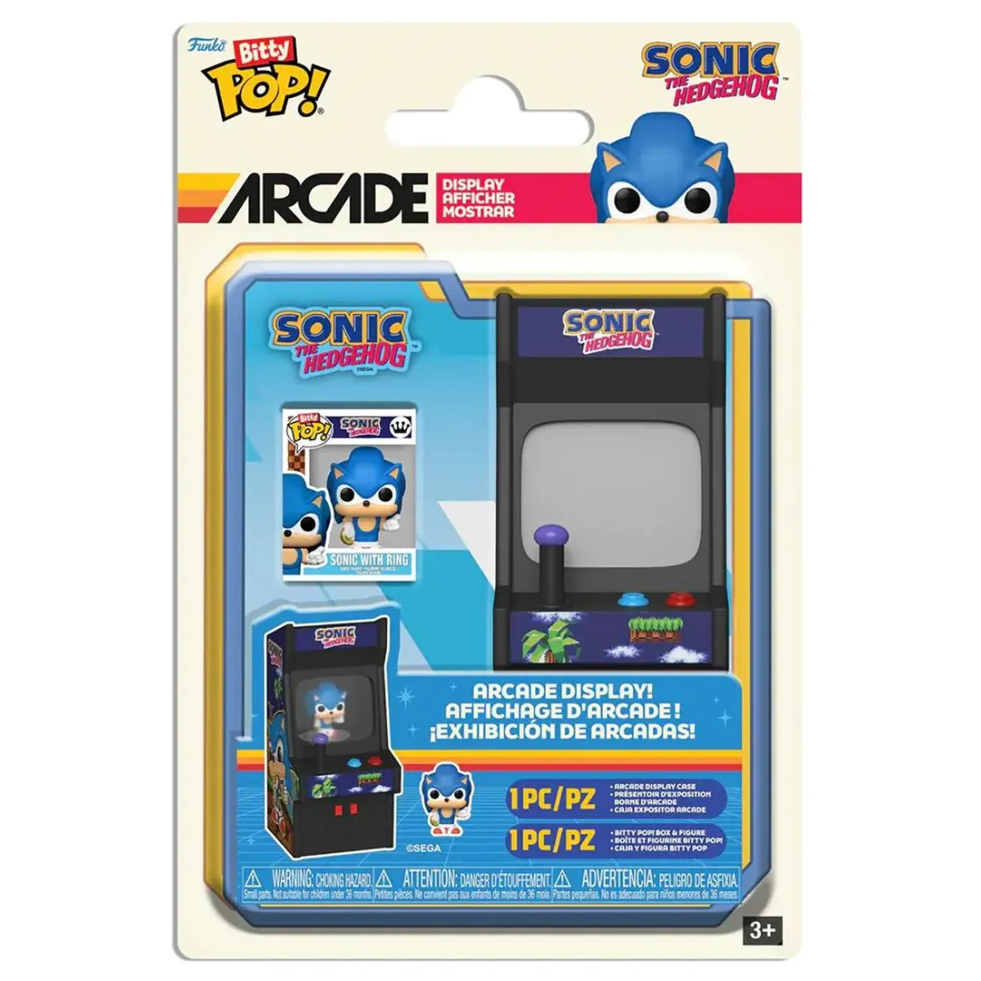 Фигурка Funko Bitty POP! Arcade Sonic the Hedgehog Sonic with Ring 85250