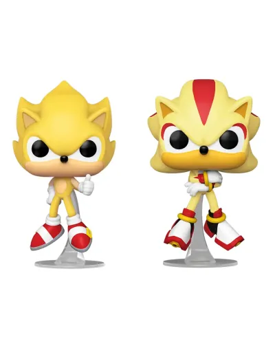 Набор Funko POP! Games Sonic the Hedgehog Super Sonic & Super Shadow (FL) (Exc) 2шт 91823