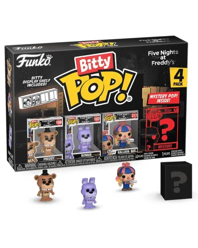 Фигурка Funko Bitty POP! FNAF Freddy+Bonnie+Balloon Boy+Mystery (1 of 4) 4PK 73046
