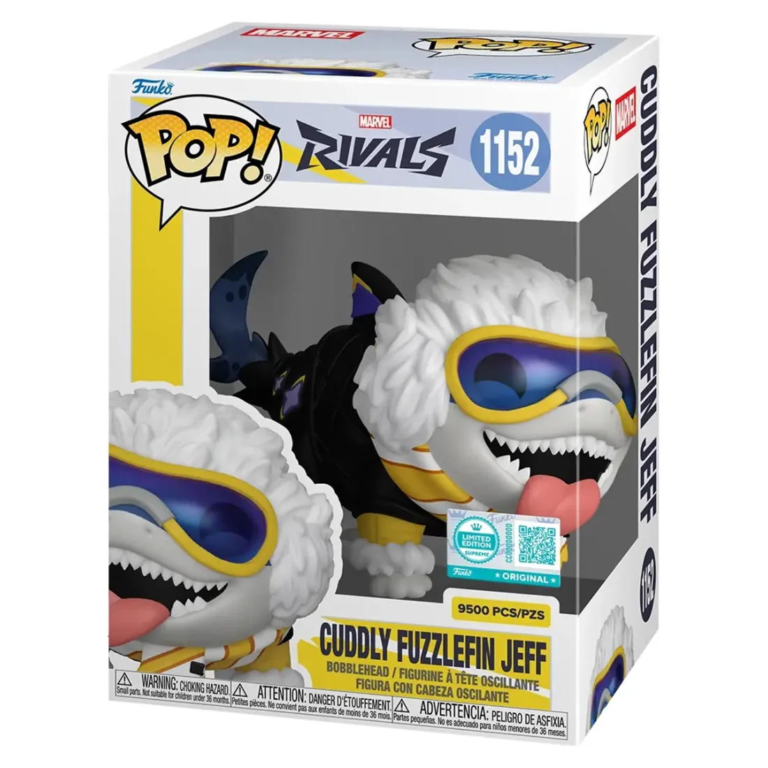 Фигурка Funko POP! Bobble Marvel Games Rivals Cuddly Fuzzlefin Jeff (Supreme LE) (Exc) (1152) 91872