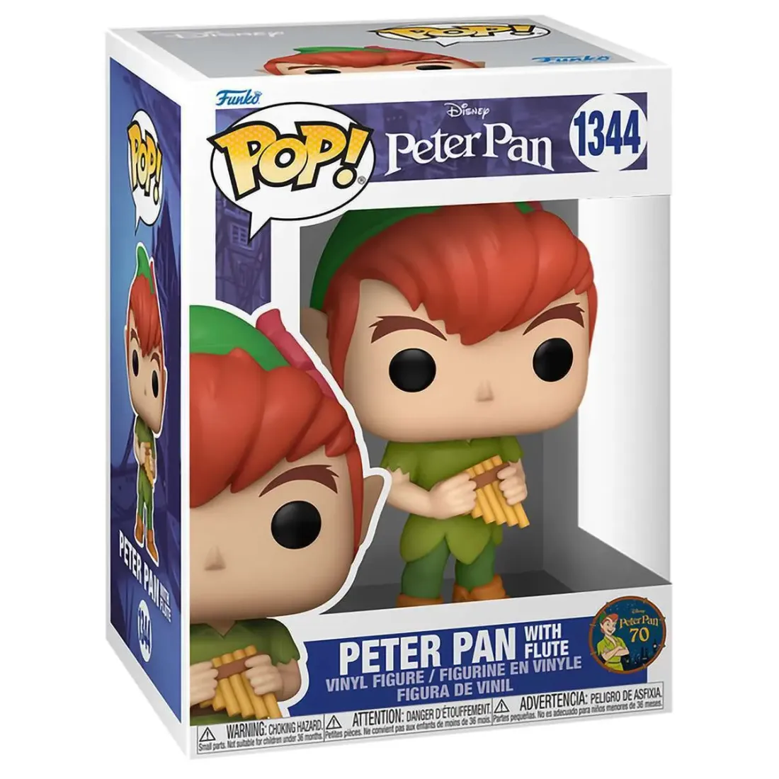 Фигурка Funko POP! Disney Peter Pan 70th Peter Pan w/Flute (1344) 70697