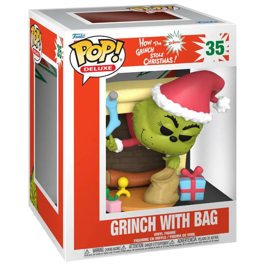 Фигурка Funko POP! Deluxe How the Grinch Stole Christmas Grinch w/Bag (35) 80972