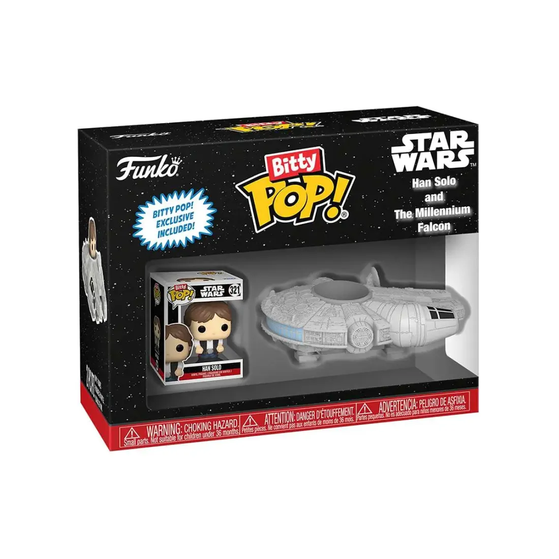 Фигурка Funko Bitty POP! Rides Star Wars Han Solo and The Millenium Falcon 83623