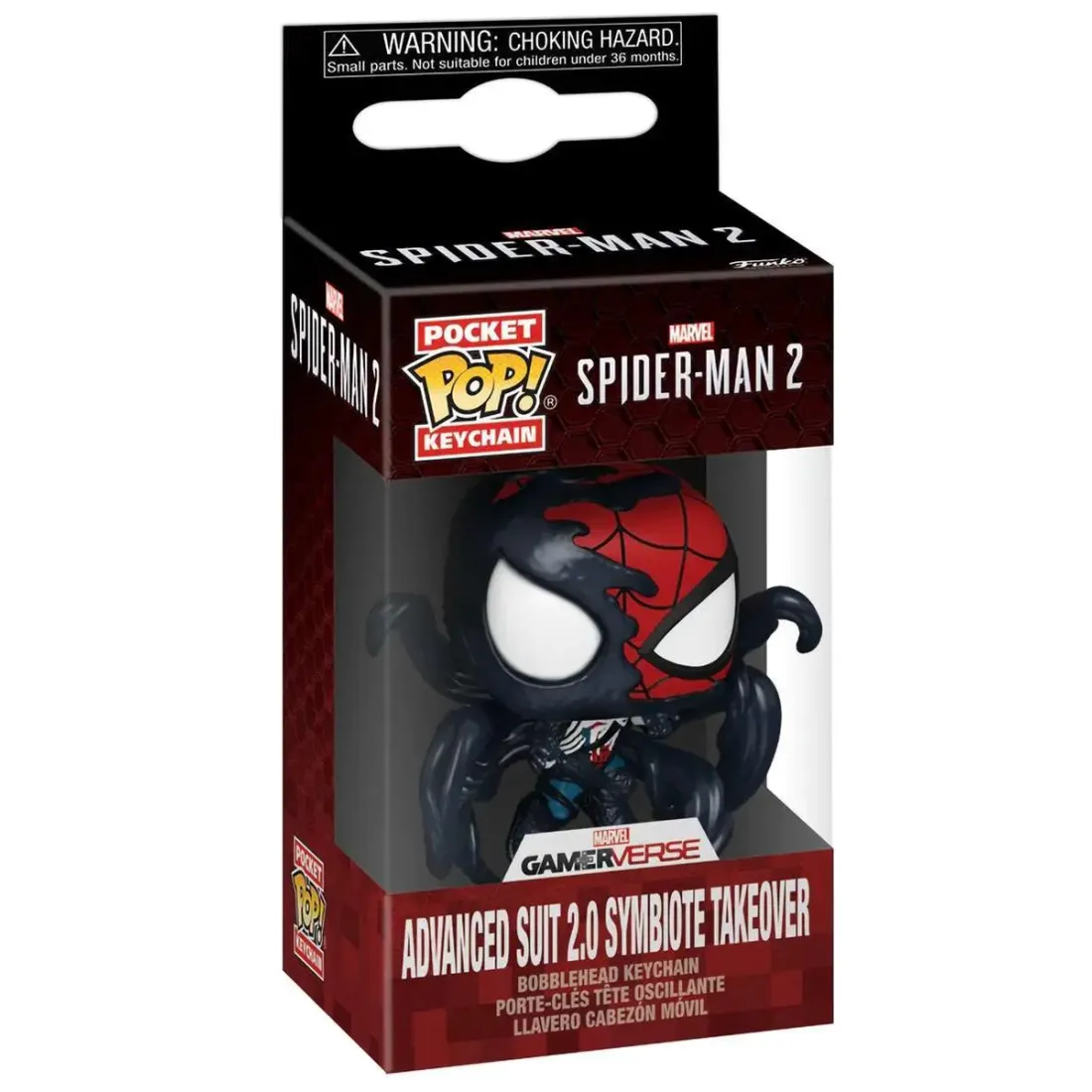 Брелок Funko Pocket POP! Marvel Games Spider-Man 2 Advanced Suit 2.0 Symbiote Takeover (Exc) 82878