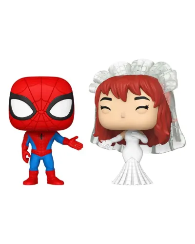 Набор Funko POP! Bobble Marvel Superhero Couples Spider-Man and MJ 2шт 90297