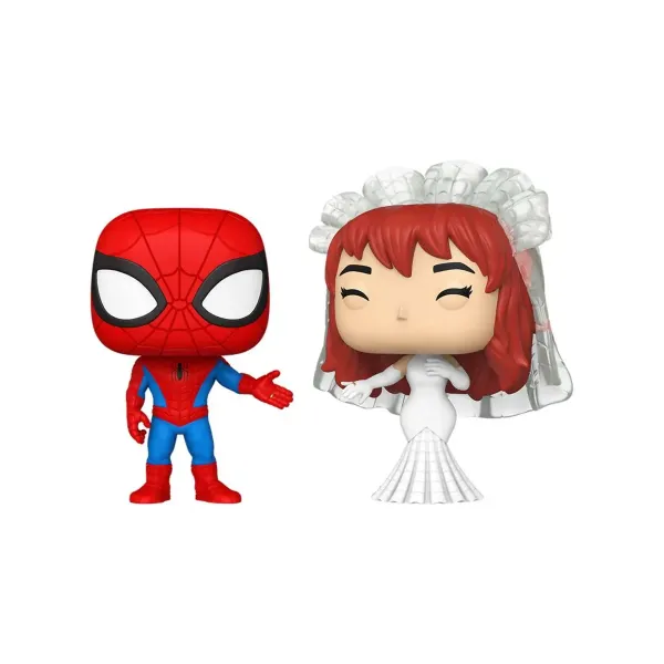 Набор Funko POP! Bobble Marvel Superhero Couples Spider-Man and MJ 2шт 90297