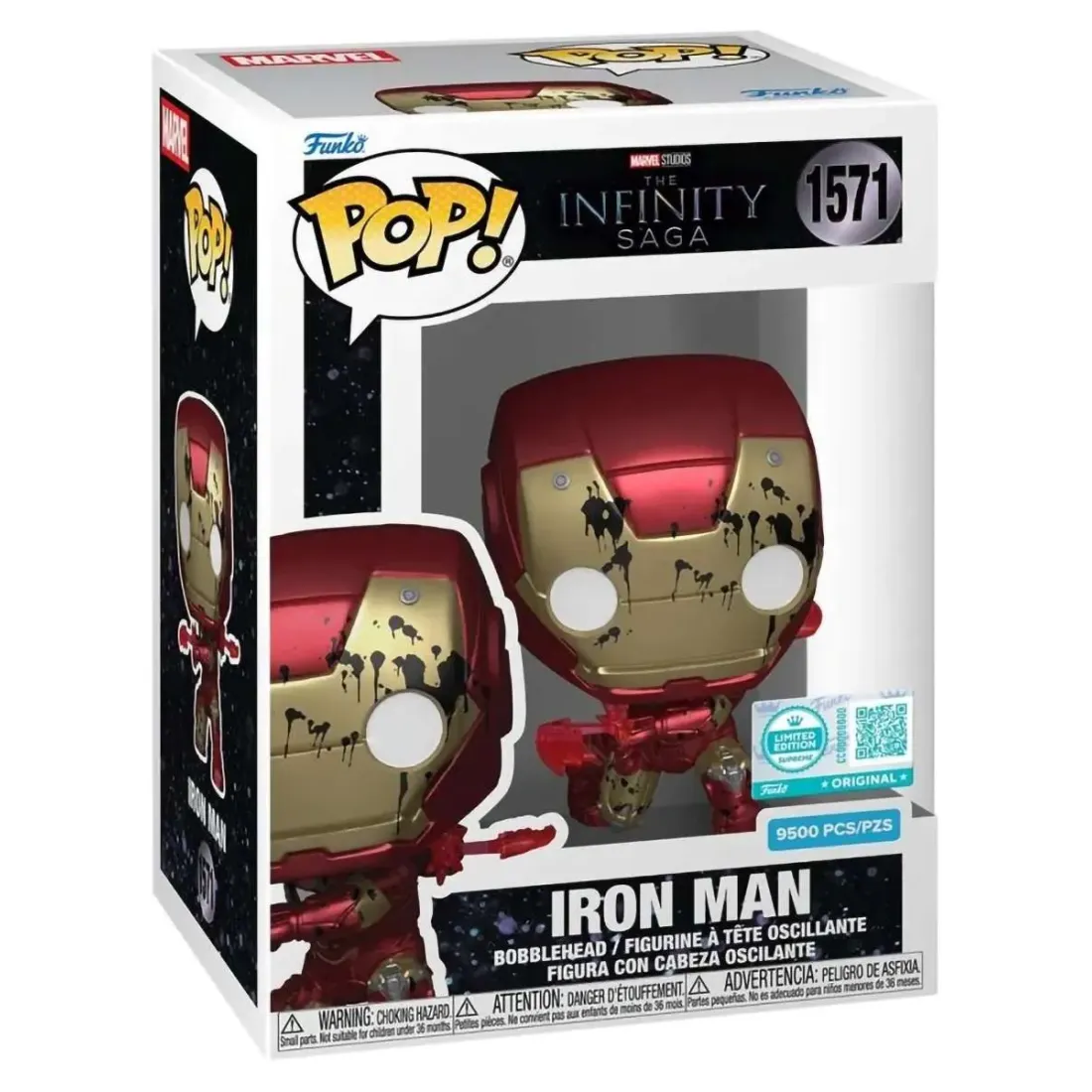 Фигурка Funko POP! Bobble Marvel Infinity Saga Iron Man (Red Laser) (Supreme LE) (Exc) (1571) 90743