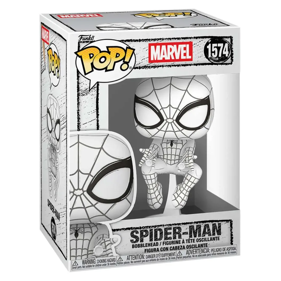 Фигурка Funko POP! Bobble Marvel Spider-Man (Sketched Deco) (1574) 90300