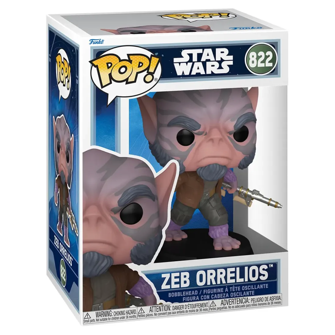 Фигурка Funko POP! Bobble Star Wars M & G Zeb Orrelios with Bo-Rifle (822) 90450