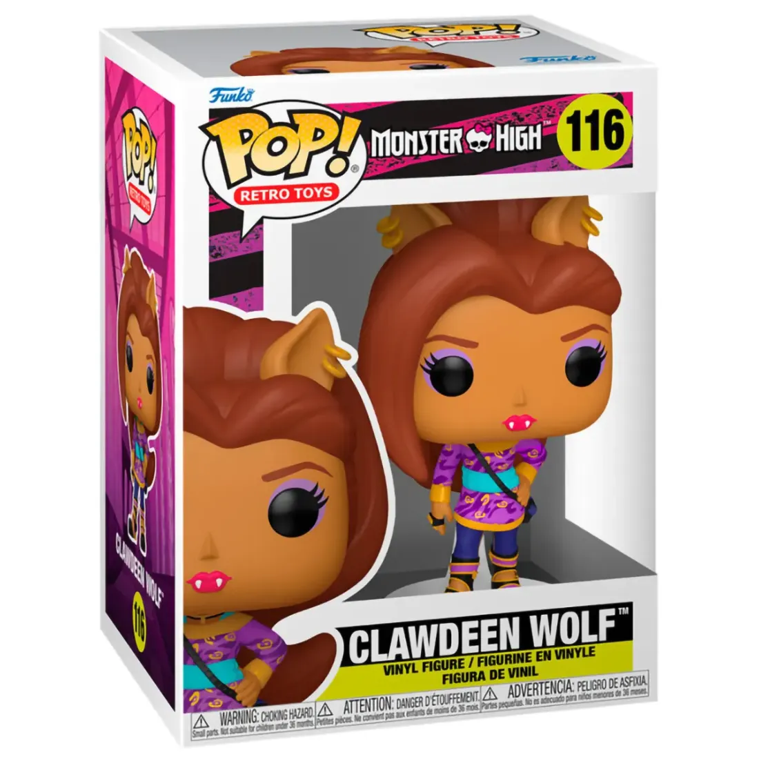 Фигурка Funko POP! Retro Toys Monster High Clawdeen Wolf (116) 67428