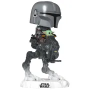 Фигурка Funko POP! Rides Bobble Star Wars M & G Mandalorian with Grogu (837) 90812