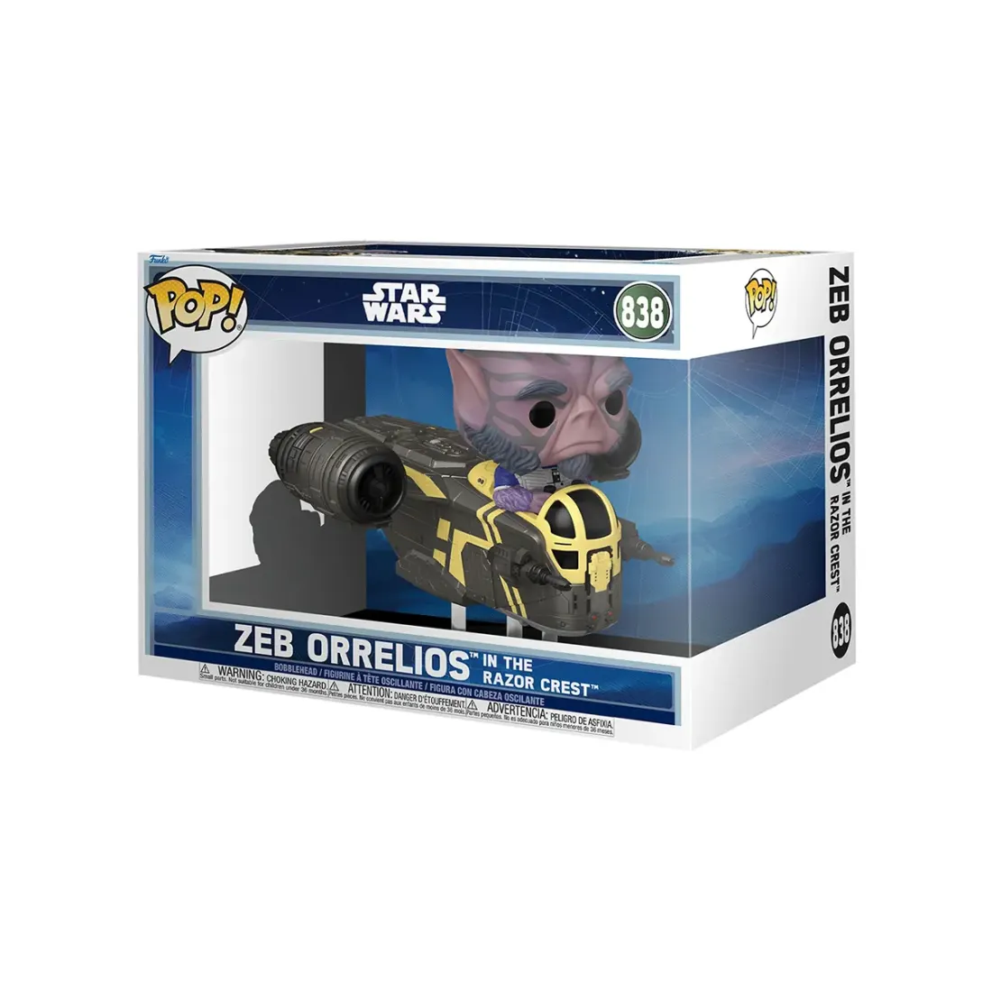 Фигурка Funko POP! Rides Bobble Star Wars M & G Zeb in Razor Crest (838) 92565
