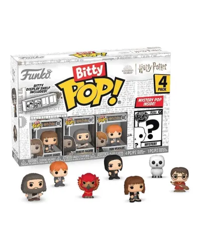 Фигурка Funko Bitty POP! Harry Potter S2 Hermione+Hagrid+Ron+Mystery (1 of 4) 4PK 71316