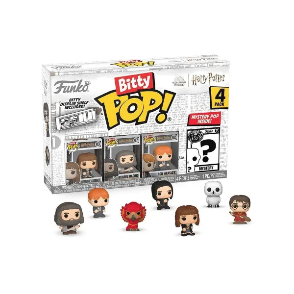 Фигурка Funko Bitty POP! Harry Potter S2 Hermione+Hagrid+Ron+Mystery (1 of 4) 4PK 71316
