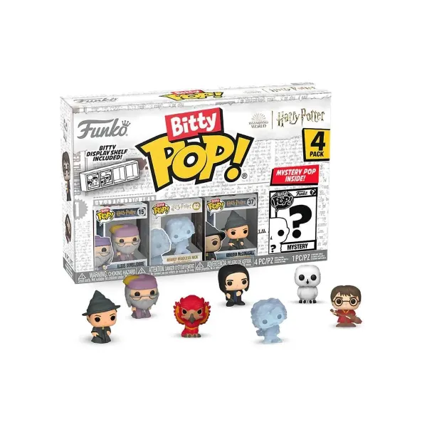 Фигурка Funko Bitty POP! Harry Potter S3 Dumbledore+HeadlessNick+McGonagal+Mystery(1 of 4) 4PK 71317