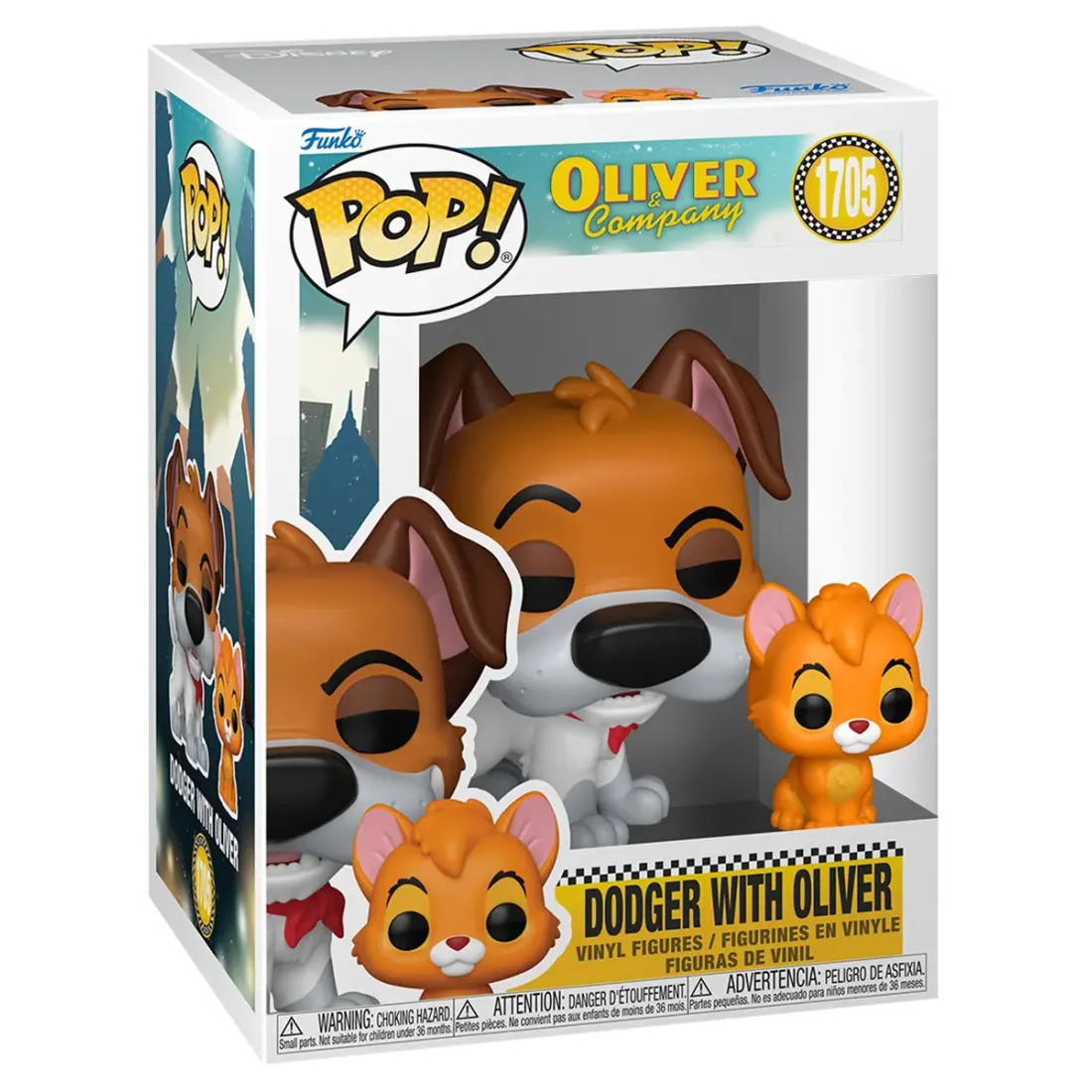 Фигурка Funko POP! Disney Oliver and Company Dodger with Oliver (1705) 90329