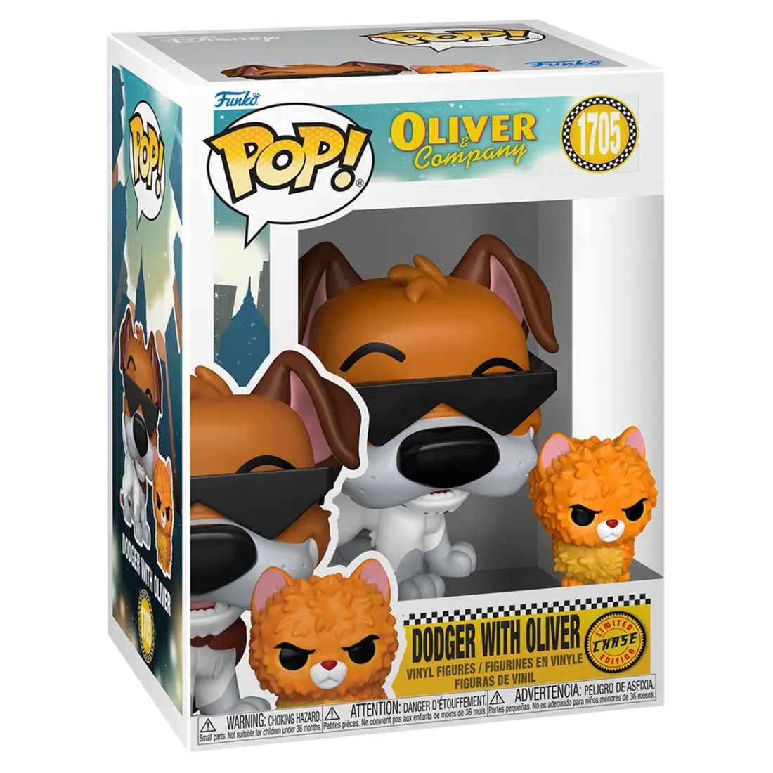 Фигурка Funko POP! Disney Oliver and Company Dodger with Oliver Chase (1705)