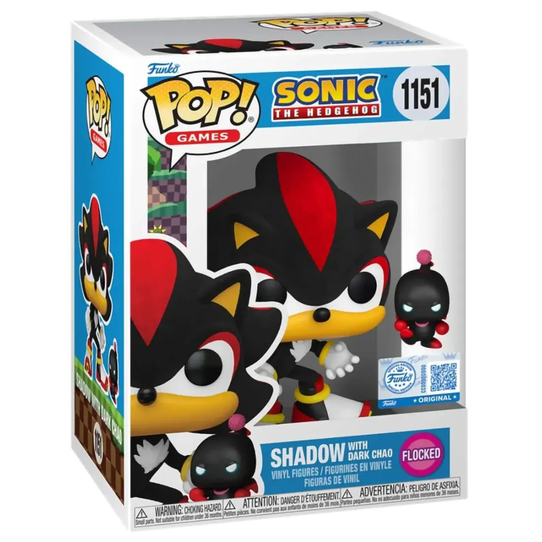 Фигурка Funko POP! Games Sonic the Hedgehog Shadow with Dark Chao (FL) (Exc) (1151) 91752