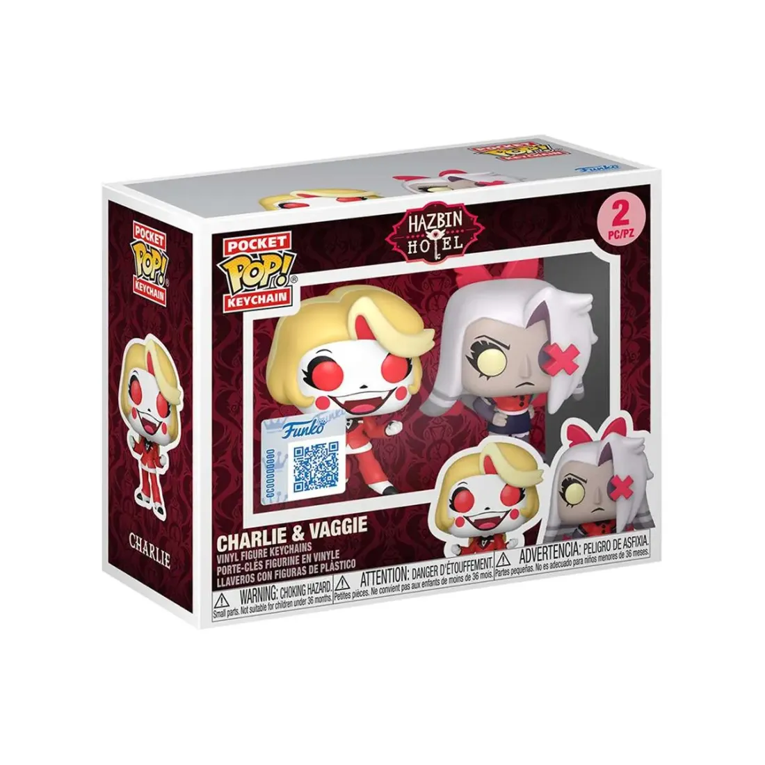 Набор брелоков Funko Pocket POP! Hazbin Hotel Charlie & Vaggie (Exc) 2шт 92005