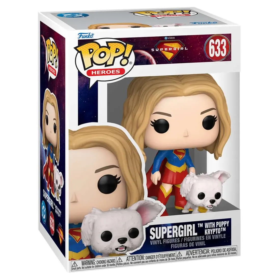Фигурка Funko POP! Heroes Supergirl Supergirl with Puppy Krypto (633) 90801
