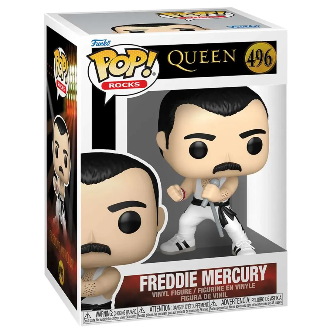 Фигурка Funko POP! Rocks Queen Freddie Mercury (White Singlet) (496) 75373