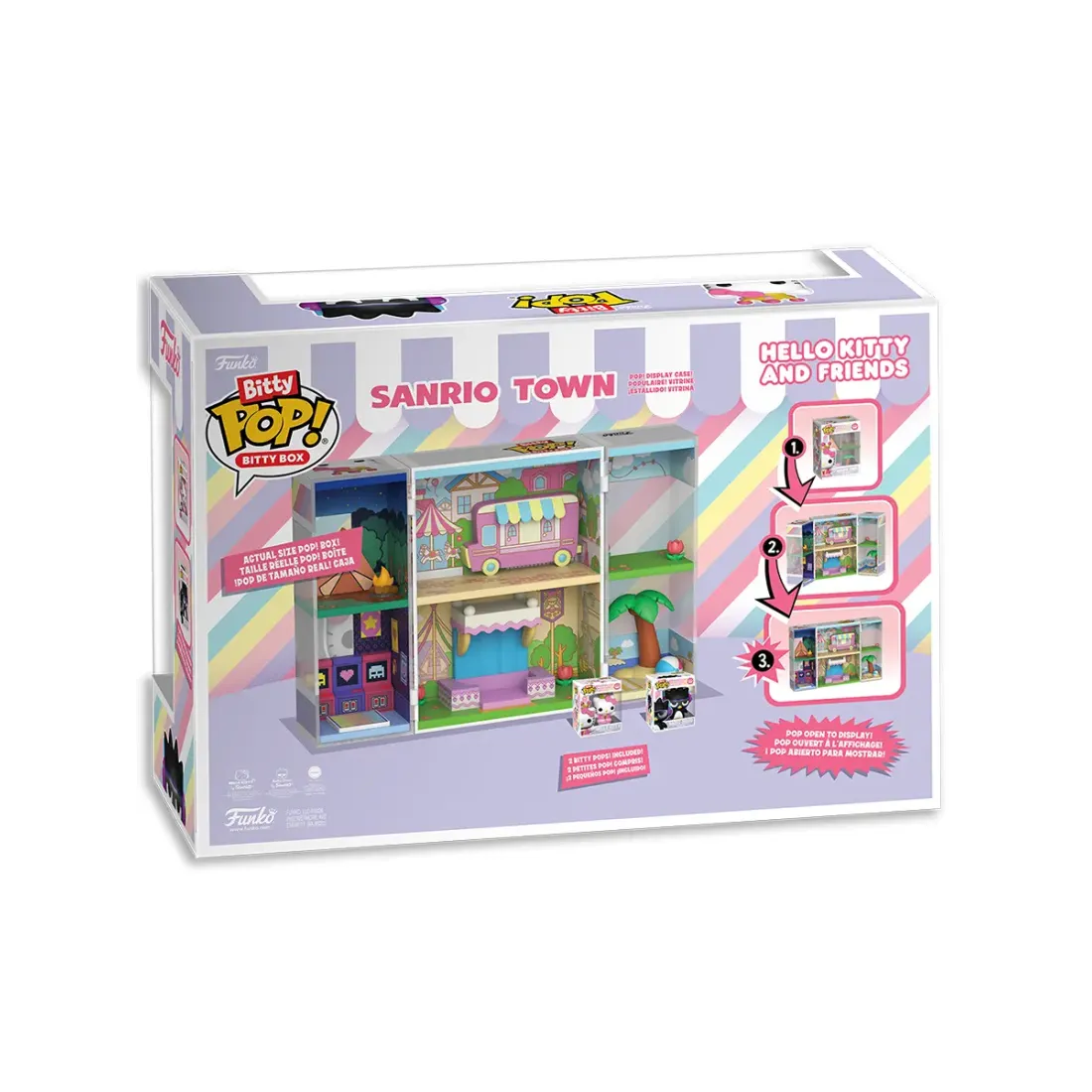 Набор Funko Bitty POP! Bitty Box Hello Kitty And Friends Sanrio Town+Hello Kitty+Badtz-Maru 93567