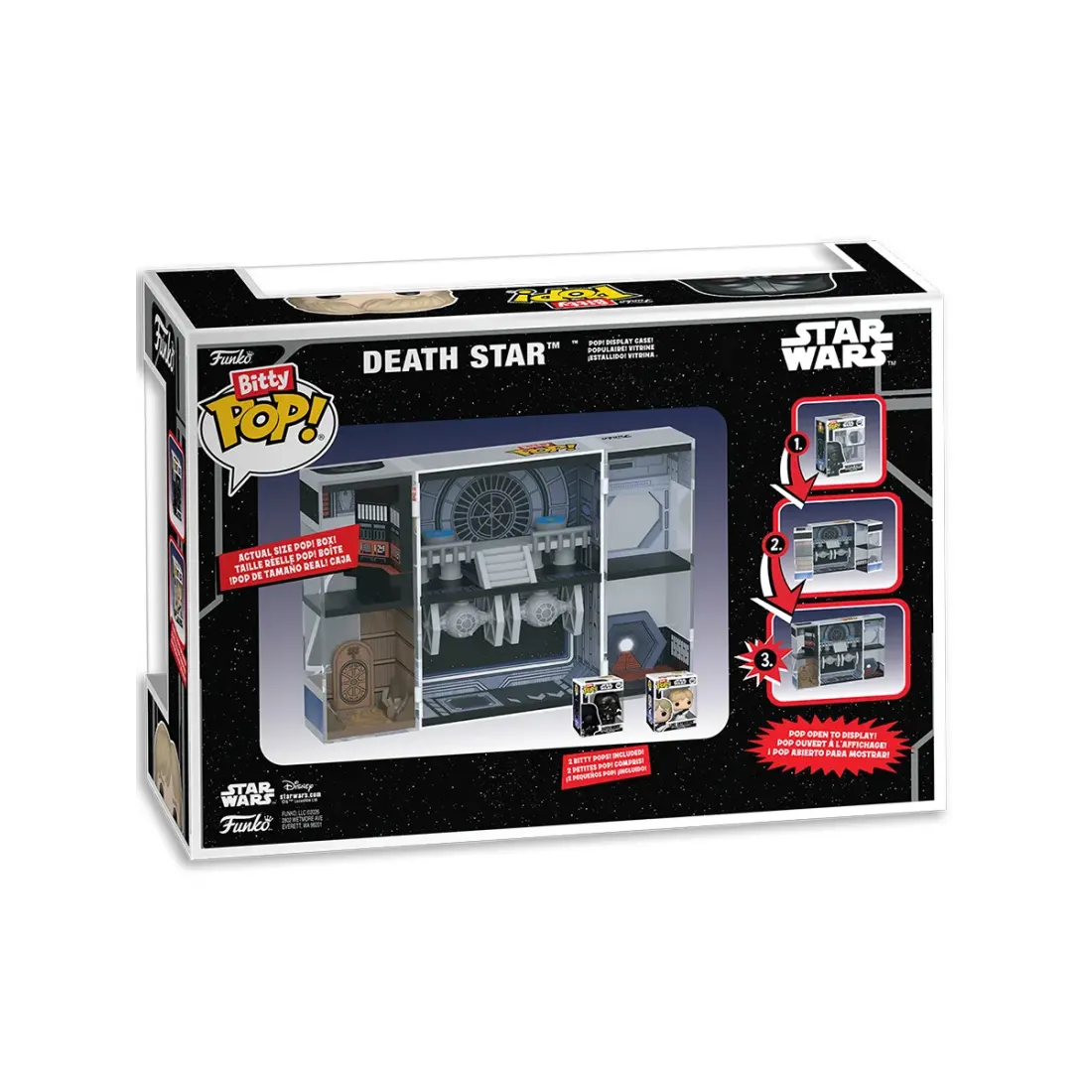 Набор Funko Bitty POP! Bitty Box Star Wars Death Star+Darth Vader+Luke Skywalker 93561