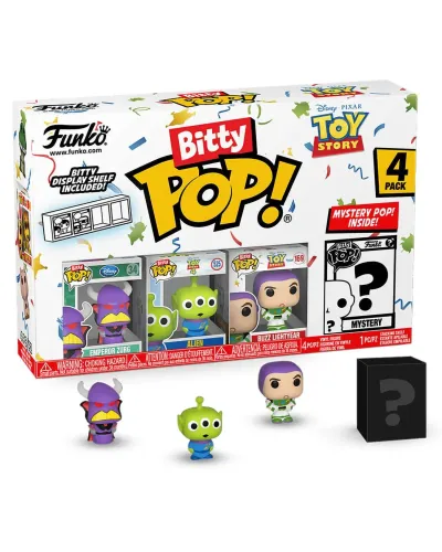 Набор Funko Bitty POP! Disney Toy Story Emperor Zurg+Alien+Buzz Lightyear+Mystery(1 of 4) 4шт 73043