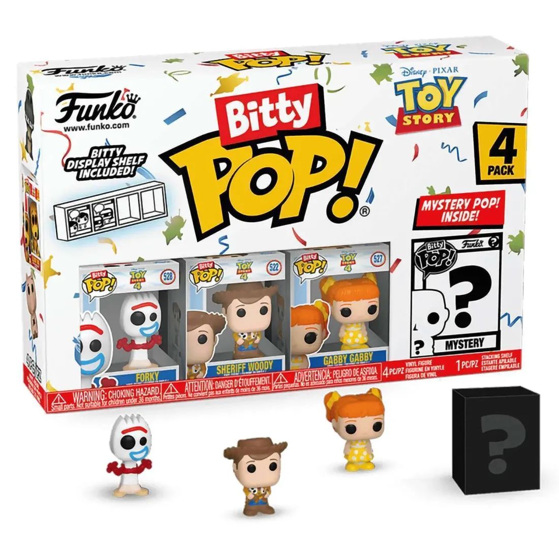 Набор Funko Bitty POP! Disney Toy Story Forky+Sheriff Woody+Gabby Gabby+Mystery (1 of 4) 4шт 73040
