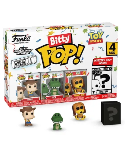 Набор Funko Bitty POP! Disney Toy Story Woody+Rex+Slinky Dog+Mystery (1 of 4) 4шт 73042