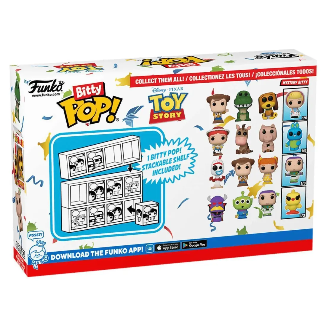 Набор Funko Bitty POP! Disney Toy Story Woody+Rex+Slinky Dog+Mystery (1 of 4) 4шт 73042