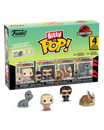 Набор Funko Bitty POP! Jurassic Park Ellie+Ian+Triceratops+Brachiosaurus (1 of 4) 4шт 92953