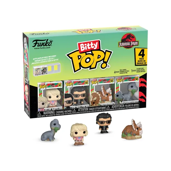 Набор Funko Bitty POP! Jurassic Park Ellie+Ian+Triceratops+Brachiosaurus (1 of 4) 4шт 92953