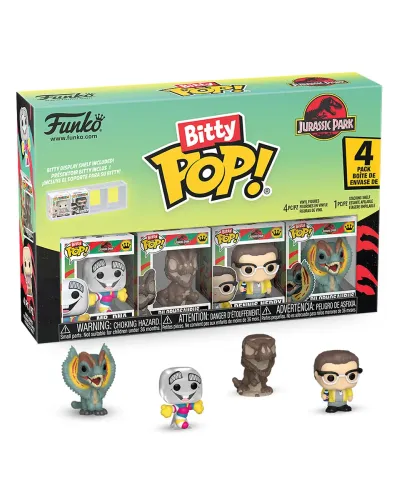 Набор Funko Bitty POP! Jurassic Park Mr.DNA+Dilophosaurus+Dennis+Dilophosaurus (1 of 4) 4шт 92955