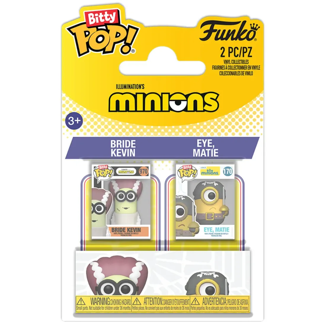 Набор Funko Bitty POP! Minions Bride Kevin & Eye, Matie 2шт 94224
