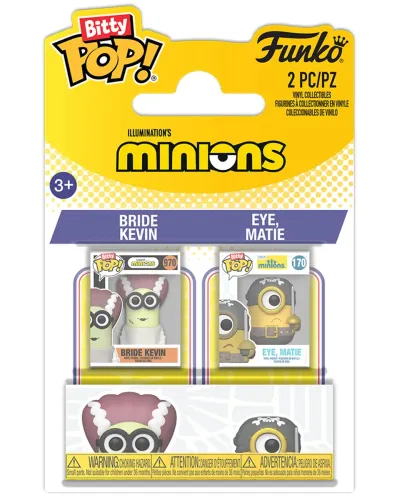 Набор Funko Bitty POP! Minions Bride Kevin & Eye, Matie 2шт 94224