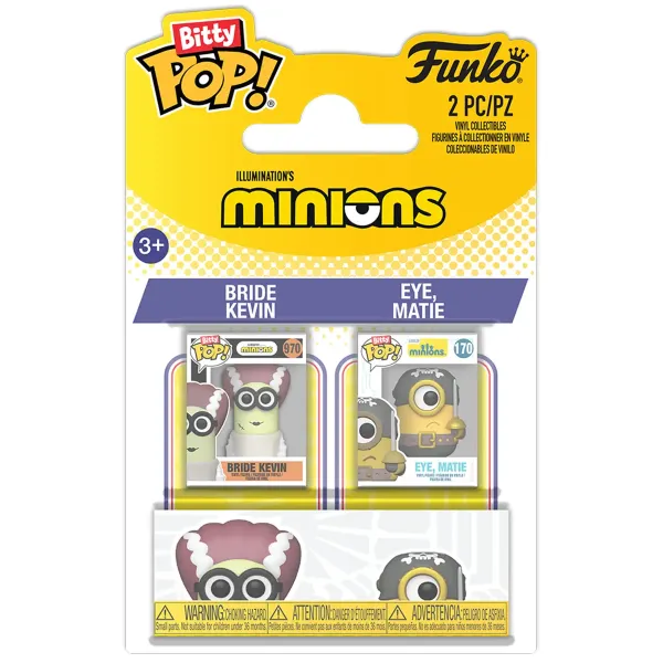 Набор Funko Bitty POP! Minions Bride Kevin & Eye, Matie 2шт 94224