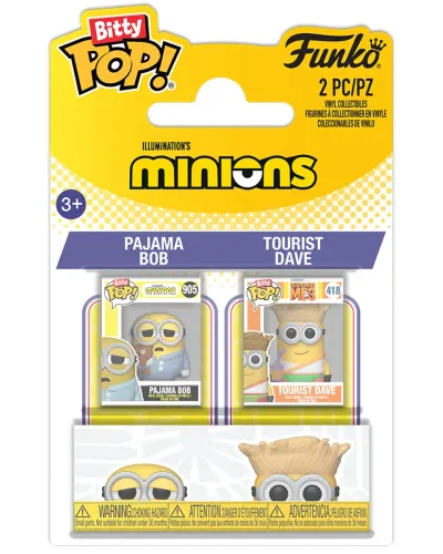 Набор Funko Bitty POP! Minions Pajama Bob & Tourist Dave 2шт 94223