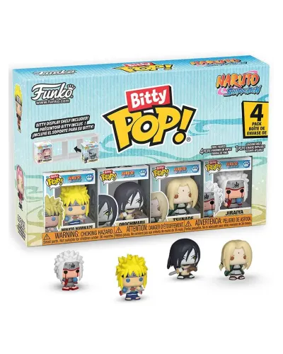 Набор Funko Bitty POP! Naruto Shippuden Minato+Orochimaru+Tsunade+Jiraiya  w/Chase 4шт 89864