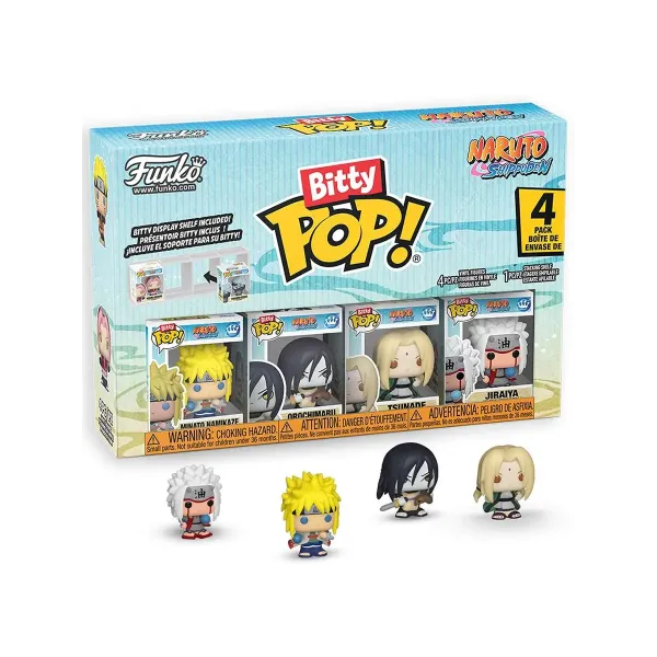 Набор Funko Bitty POP! Naruto Shippuden Minato+Orochimaru+Tsunade+Jiraiya  w/Chase 4шт 89864