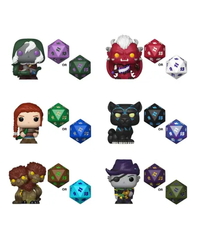 Фигурка Funko Bitty POP! D&D +Dice 1 штука в ассортименте (из 12) 92205