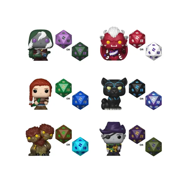 Фигурка Funko Bitty POP! D&D +Dice 1 штука в ассортименте (из 12) 92205