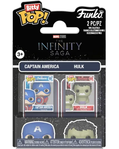 Набор Funko Bitty POP! Marvel Infinity Saga Captain America & Hulk 2шт 94214