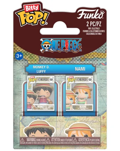 Набор Funko Bitty POP! One Piece Monkey D. Luffy & Nami 2шт 94220
