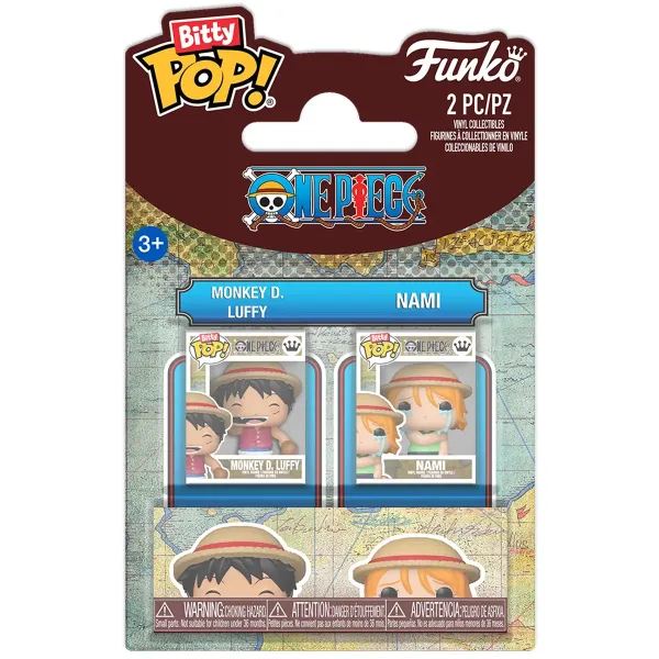 Набор Funko Bitty POP! One Piece Monkey D. Luffy & Nami 2шт 94220