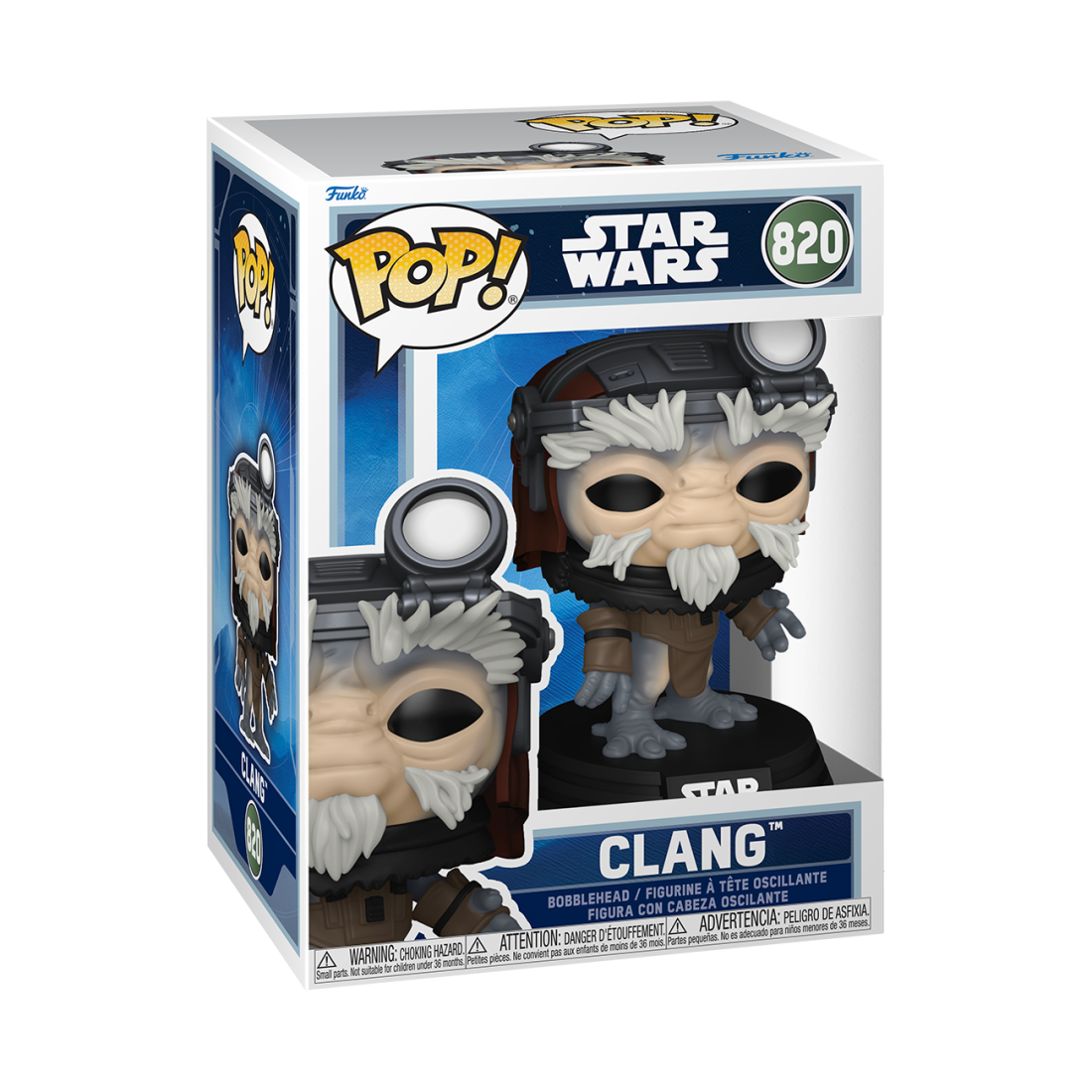 Фигурка Funko POP! Bobble Star Wars M & G Clang with Head Set (820) 90448