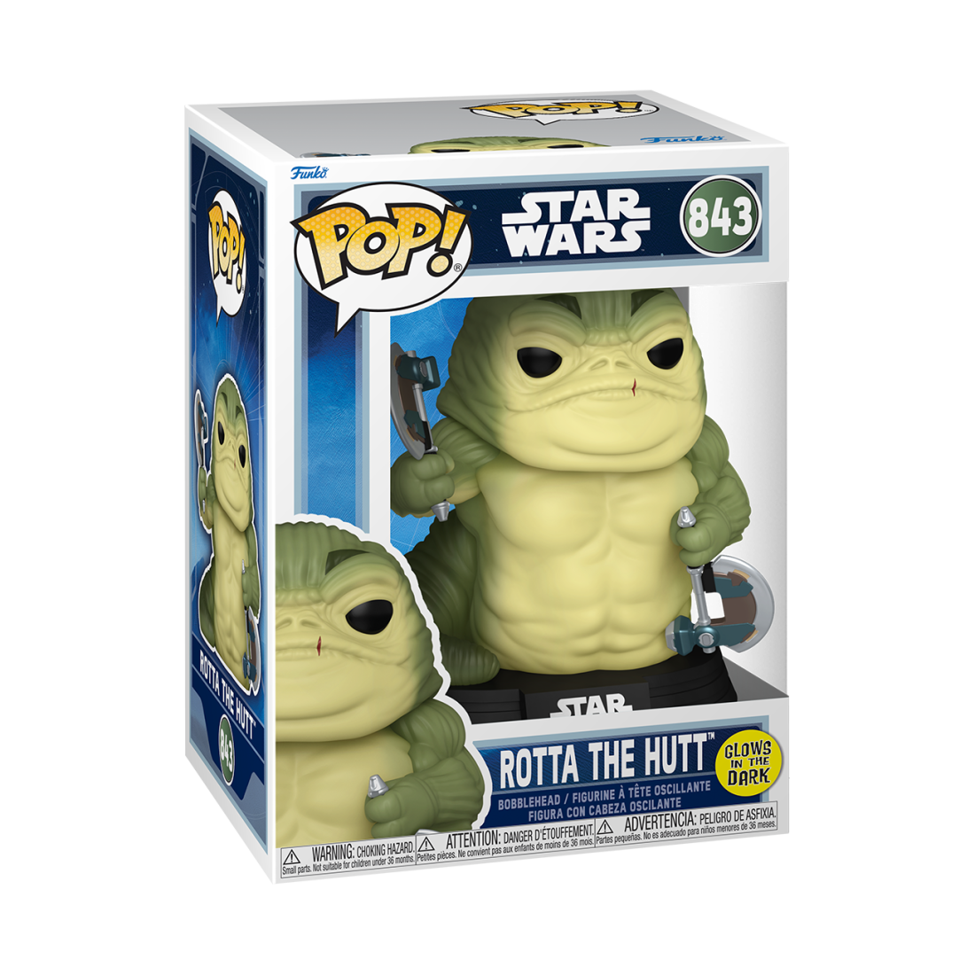 Фигурка Funko POP! Bobble Star Wars M & G Rotta the Hutt (GW) (843) 90823